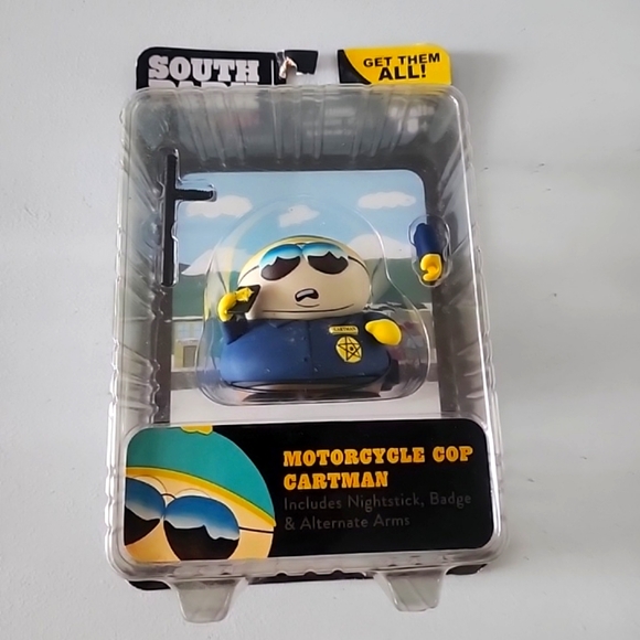 South Park Motorcycle Cop Cartman Figure - Picture 1 of 10